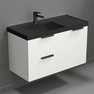 Bathroom Vanity Wall Mounted Bathroom Vanity, Modern, 36